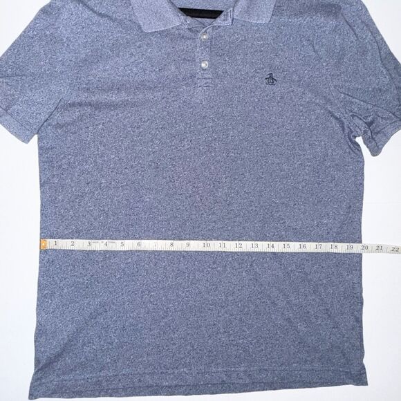 Penguin by Munsingwear Heritage Slim Fit Polo T Shirt Collared Short Slv Blue L - Picture 8 of 12